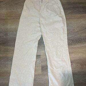 ✨ Identity Linen High Waisted Pants | Cream | Size M | Minimalist